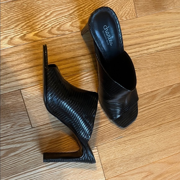 Black Heeled high heels by charles david sz 9.5 - Picture 12 of 12